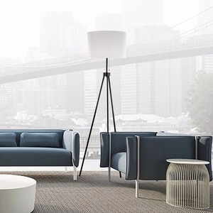 lot 95077 image: Abble 3-Leg Metal Tripod Floor Lamp