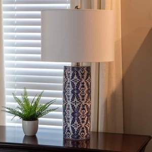 lot 95081 image: Decor Therapy Tall Patina Vie Lamp