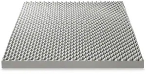 lot 95084 image: 4 Inch Egg Crate Memory Foam Topper wBamboo Charcoal