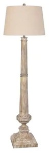 lot 95087 image: Lamps Per Se 62- in Distressed Floor Lamp