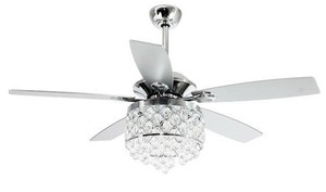 lot 95099 image: Parrot Uncle Chrome 4-Light Chandelier
