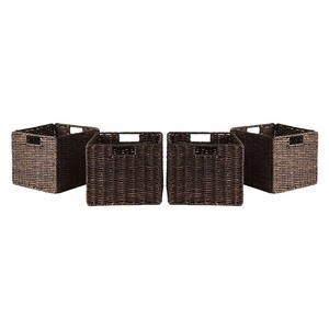 lot 95105 image: 4pc Granville Small Baskets Chocolate - Winsome