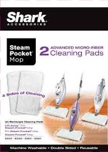 lot 69501 image: Shark Steam Pocket Pads - White (XT3601)