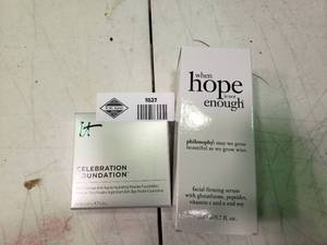 lot 1827 image: When Hope is Not Enough Facial Firming Serum and It Medium Celebration Foundation