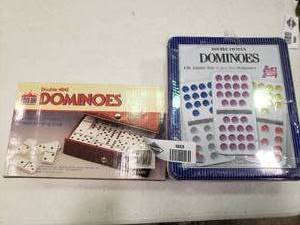 lot 1853 image: Lot of 2 Sets of Dominoes