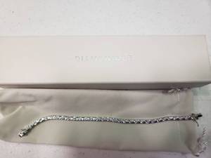 lot 1868 image: Diomonique Round Bezel Set Tennis Bracelet