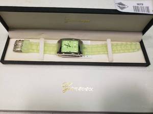 lot 1873 image: Genevex Green Quartz Watch