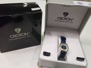 lot 1878 image: Womens Dark Blue Croton Watch