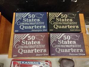 lot 1801 image: Lot of 4 Boxes of 2003 Commemorative State Quarters