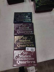 lot 2350 image: Lot of 4 Boxes of 2000 Commemorative State Quarters
