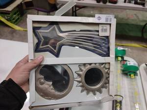 lot 2371 image: 3-Piece Metal Celestial Mirror Set