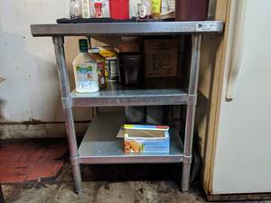 lot 3231 image: Stainless Steel Prep Table