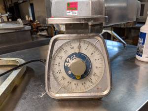 lot 3279 image: Taylor Stainless Steel Food Scale