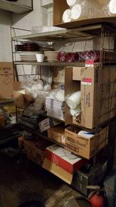 lot 3295 image: 4ft x 6ft Metal Rack- No Contents