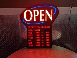 lot 3325 image: Open Sign