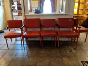 lot 3369 image: (6) Red Chairs