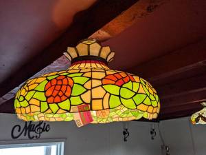 lot 3386 image: Mosaic Light Fixture, Buyer Responsible For Removal