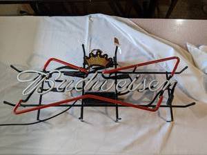 lot 3388 image: Light Up Budweiser Sign