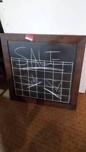 lot 3419 image: 34in x 34in Chalkboard