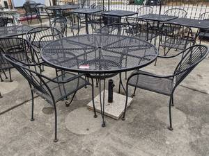 lot 3434 image: Patio Table With Four Chairs