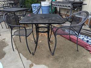lot 3436 image: Table With Two Chairs