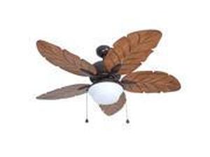 lot 27239 image: Harbor Breeze Waveport 52-in Bronze Led Indooroutdoor Ceiling Fan Wlight Kit