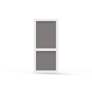 lot 27247 image: Screen Tight Vinylcraft White Vinyl Hinged Cross Bar Screen Door (Common 36-in x 80-in Actual 36-in x 80-in)