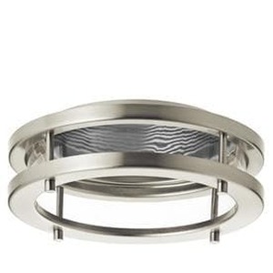 lot 34277 image: Kichler Marita Brush Nickel and Silver Baffle Recessed Light Trim (Fits Housing Diameter 6-in)