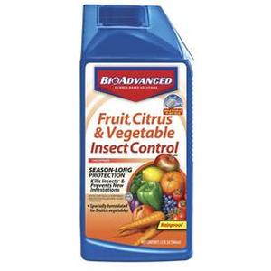 lot 34285 image: Bayer Advanced 701520 Fruit, Citrus and Vegetable Insect Control Concentrate, 32-Ounce