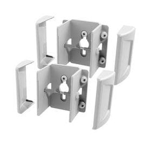 lot 34291 image: Large Lot of Freedom Set&Secure 2-Pack White Vinyl Fence Brackets