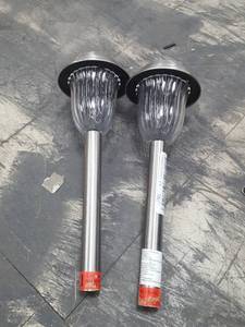 lot 34305 image: Lot of 2 Solar Powered Outdoor Path Lights