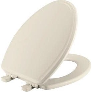 lot 34316 image: Church White Wood Elongated Slow Close Toilet Seat