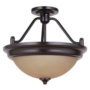 lot 35467 image: Craftmade XPS15 2 Light Convertible Semi Flush Mount Light
