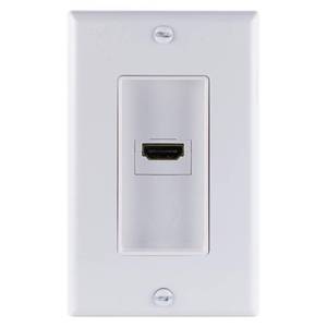 lot 35487 image: GE White 1-Gang 1-Duplex1-Blank Wall Plate (1-Pack)