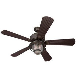 lot 35503 image: merrimack 52-in antique bronze downrod mount indooroutdoor ceiling fan with light kit and remote