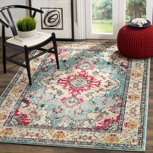lot 34236 image: Light BlueFuchsia Medallion Loomed Area Rug 8X10 - Safavieh