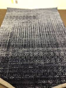 lot 34261 image: Unique Loom Loft Collection Polypropylene 7x10 Light BlueNavy Area Rug