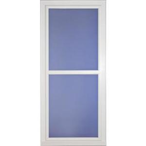 lot 38782 image: LARSON MFG CO Easy Vent Selection Storm Door, Full-View Glass, White, 32 x 81-In. 14604031