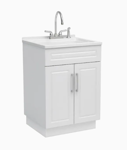 lot 6734 image: Style Selections All In One Laundry Cabinet