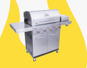 lot 6735 image: Char-Broil Commercial Tru-Infrared 4 Burner Gas Grill. Retail $649.99