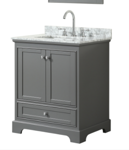 lot 30386 image: Wyndham Collection Bathroom Cabinet with Sink