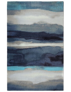 lot 34244 image: Copper Grove Ocnita Abstract Navy, Sky, and Grey Area Rug - 5 x 7 Retail$139.99