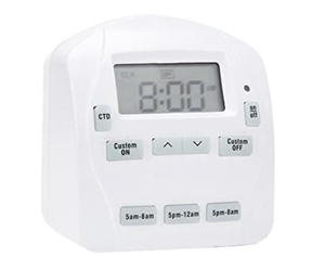 lot 34294 image: Prime 0869902 1-outlet Ez-set 24hr Digital Indoor Timer - 2 Pack 0869902