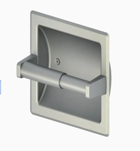 lot 34318 image: Project Source Seton Recessed Toilet Paper Holder 0049023 Dark Brass Color