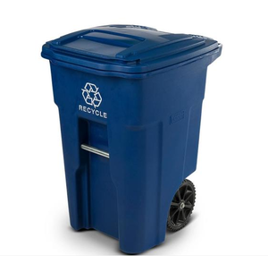 lot 35457 image: Toter 48 Gallon Recycling Bin Royal Blue