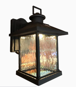 lot 35468 image: Superhunter Photocell 12-in H Black Led Outdoor Wall Light