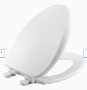 lot 35512 image: Church Elongated Molded Wood Toilet Seat Color White 16.5 X 42 Cm Ls 22-29