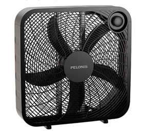 lot 35517 image: Pelonis Black Plastic Box Fan