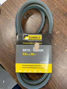 lot 6399 image: Sunbelt Precision Belts for brakes 58 by 90 fractional replacement belt (B87K)