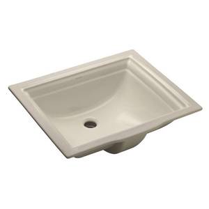 lot 6413 image: KOHLER K-2339-96 Memoirs Undercounter Lavatory, Biscuit